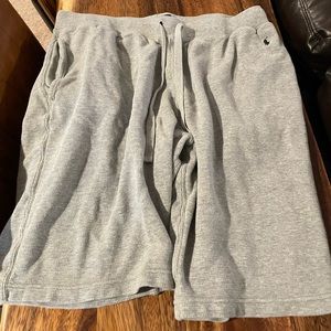 Grey polo sweatpants shorts
